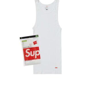 NWT Supreme Hanes Tagless Tank Tops (3 Pack) - White - Small